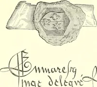 Picture 50 of 197 from Armorial of Jersey : being an account, heraldic and antiquarian, of its chief native families, with pedigrees, biographical notices, and illustrative data; to which are added, a brief history of heraldry, and remarks on the mediæval antiquities of the island (1859), leaf 173