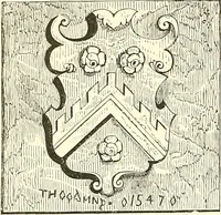 Picture 16 of 197 from Armorial of Jersey : being an account, heraldic and antiquarian, of its chief native families, with pedigrees, biographical notices, and illustrative data; to which are added, a brief history of heraldry, and remarks on the mediæval antiquities of the island (1859), leaf 27