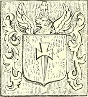Picture 19 of 197 from Armorial of Jersey : being an account, heraldic and antiquarian, of its chief native families, with pedigrees, biographical notices, and illustrative data; to which are added, a brief history of heraldry, and remarks on the mediæval antiquities of the island (1859), leaf 27