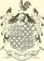 An illustration from Armorial of Jersey : being an account, heraldic and antiquarian, of its chief native families, with pedigrees, biographical notices, and illustrative data; to which are added, a brief history of heraldry, and remarks on the mediæval antiquities of the island (1859)