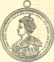 An illustration from Armorial of Jersey : being an account, heraldic and antiquarian, of its chief native families, with pedigrees, biographical notices, and illustrative data; to which are added, a brief history of heraldry, and remarks on the mediæval antiquities of the island (1859)