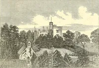 An illustration from Armorial of Jersey : being an account, heraldic and antiquarian, of its chief native families, with pedigrees, biographical notices, and illustrative data; to which are added, a brief history of heraldry, and remarks on the mediæval antiquities of the island (1859)