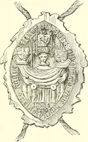 An illustration from Armorial of Jersey : being an account, heraldic and antiquarian, of its chief native families, with pedigrees, biographical notices, and illustrative data; to which are added, a brief history of heraldry, and remarks on the mediæval antiquities of the island (1859)