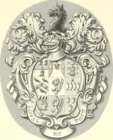 Picture 185 of 197 from Armorial of Jersey : being an account, heraldic and antiquarian, of its chief native families, with pedigrees, biographical notices, and illustrative data; to which are added, a brief history of heraldry, and remarks on the mediæval antiquities of the island (1859), leaf 553
