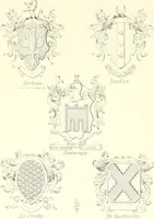 Picture 25 of 197 from Armorial of Jersey : being an account, heraldic and antiquarian, of its chief native families, with pedigrees, biographical notices, and illustrative data; to which are added, a brief history of heraldry, and remarks on the mediæval antiquities of the island (1859), leaf 56