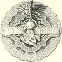 Picture 196 of 197 from Armorial of Jersey : being an account, heraldic and antiquarian, of its chief native families, with pedigrees, biographical notices, and illustrative data; to which are added, a brief history of heraldry, and remarks on the mediæval antiquities of the island (1859), leaf 591