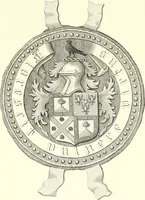 An illustration from Armorial of Jersey : being an account, heraldic and antiquarian, of its chief native families, with pedigrees, biographical notices, and illustrative data; to which are added, a brief history of heraldry, and remarks on the mediæval antiquities of the island (1859)