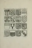 An illustration from Armorial vniuersel, contenant les armes des principales maisons, estatz, et dignitez, des plus considerables royaumes de l'Europe. Blazonnées de leurs métaux & couleurs et enrichies de leurs ornemens exterieurs (1654)