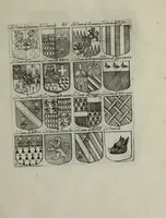 Picture 46 of 287 from Armorial vniuersel, contenant les armes des principales maisons, estatz, et dignitez, des plus considerables royaumes de l'Europe. Blazonnées de leurs métaux & couleurs et enrichies de leurs ornemens exterieurs (1654), leaf 110