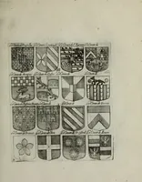 Picture 49 of 287 from Armorial vniuersel, contenant les armes des principales maisons, estatz, et dignitez, des plus considerables royaumes de l'Europe. Blazonnées de leurs métaux & couleurs et enrichies de leurs ornemens exterieurs (1654), leaf 116
