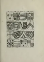 An illustration from Armorial vniuersel, contenant les armes des principales maisons, estatz, et dignitez, des plus considerables royaumes de l'Europe. Blazonnées de leurs métaux & couleurs et enrichies de leurs ornemens exterieurs (1654)