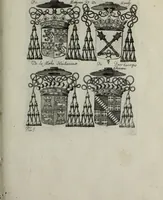 An illustration from Armorial vniuersel, contenant les armes des principales maisons, estatz, et dignitez, des plus considerables royaumes de l'Europe. Blazonnées de leurs métaux & couleurs et enrichies de leurs ornemens exterieurs (1654)