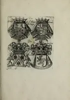 An illustration from Armorial vniuersel, contenant les armes des principales maisons, estatz, et dignitez, des plus considerables royaumes de l'Europe. Blazonnées de leurs métaux & couleurs et enrichies de leurs ornemens exterieurs (1654)