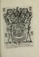 An illustration from Armorial vniuersel, contenant les armes des principales maisons, estatz, et dignitez, des plus considerables royaumes de l'Europe. Blazonnées de leurs métaux & couleurs et enrichies de leurs ornemens exterieurs (1654)