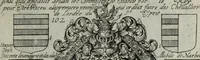 An illustration from Armorial vniuersel, contenant les armes des principales maisons, estatz, et dignitez, des plus considerables royaumes de l'Europe. Blazonnées de leurs métaux & couleurs et enrichies de leurs ornemens exterieurs (1654)