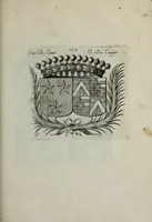 An illustration from Armorial vniuersel, contenant les armes des principales maisons, estatz, et dignitez, des plus considerables royaumes de l'Europe. Blazonnées de leurs métaux & couleurs et enrichies de leurs ornemens exterieurs (1654)