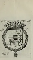 An illustration from Armorial vniuersel, contenant les armes des principales maisons, estatz, et dignitez, des plus considerables royaumes de l'Europe. Blazonnées de leurs métaux & couleurs et enrichies de leurs ornemens exterieurs (1654)
