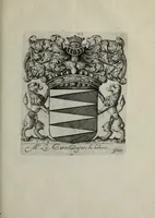An illustration from Armorial vniuersel, contenant les armes des principales maisons, estatz, et dignitez, des plus considerables royaumes de l'Europe. Blazonnées de leurs métaux & couleurs et enrichies de leurs ornemens exterieurs (1654)