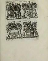 An illustration from Armorial vniuersel, contenant les armes des principales maisons, estatz, et dignitez, des plus considerables royaumes de l'Europe. Blazonnées de leurs métaux & couleurs et enrichies de leurs ornemens exterieurs (1654)