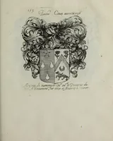 An illustration from Armorial vniuersel, contenant les armes des principales maisons, estatz, et dignitez, des plus considerables royaumes de l'Europe. Blazonnées de leurs métaux & couleurs et enrichies de leurs ornemens exterieurs (1654)
