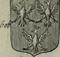 An illustration from Armorial vniuersel, contenant les armes des principales maisons, estatz, et dignitez, des plus considerables royaumes de l'Europe. Blazonnées de leurs métaux & couleurs et enrichies de leurs ornemens exterieurs (1654)