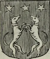 An illustration from Armorial vniuersel, contenant les armes des principales maisons, estatz, et dignitez, des plus considerables royaumes de l'Europe. Blazonnées de leurs métaux & couleurs et enrichies de leurs ornemens exterieurs (1654)