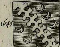 An illustration from Armorial vniuersel, contenant les armes des principales maisons, estatz, et dignitez, des plus considerables royaumes de l'Europe. Blazonnées de leurs métaux & couleurs et enrichies de leurs ornemens exterieurs (1654)