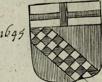 An illustration from Armorial vniuersel, contenant les armes des principales maisons, estatz, et dignitez, des plus considerables royaumes de l'Europe. Blazonnées de leurs métaux & couleurs et enrichies de leurs ornemens exterieurs (1654)