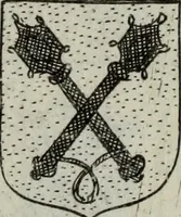An illustration from Armorial vniuersel, contenant les armes des principales maisons, estatz, et dignitez, des plus considerables royaumes de l'Europe. Blazonnées de leurs métaux & couleurs et enrichies de leurs ornemens exterieurs (1654)
