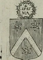 An illustration from Armorial vniuersel, contenant les armes des principales maisons, estatz, et dignitez, des plus considerables royaumes de l'Europe. Blazonnées de leurs métaux & couleurs et enrichies de leurs ornemens exterieurs (1654)