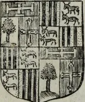 An illustration from Armorial vniuersel, contenant les armes des principales maisons, estatz, et dignitez, des plus considerables royaumes de l'Europe. Blazonnées de leurs métaux & couleurs et enrichies de leurs ornemens exterieurs (1654)