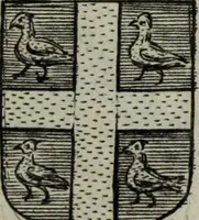An illustration from Armorial vniuersel, contenant les armes des principales maisons, estatz, et dignitez, des plus considerables royaumes de l'Europe. Blazonnées de leurs métaux & couleurs et enrichies de leurs ornemens exterieurs (1654)