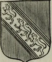 An illustration from Armorial vniuersel, contenant les armes des principales maisons, estatz, et dignitez, des plus considerables royaumes de l'Europe. Blazonnées de leurs métaux & couleurs et enrichies de leurs ornemens exterieurs (1654)