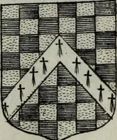 An illustration from Armorial vniuersel, contenant les armes des principales maisons, estatz, et dignitez, des plus considerables royaumes de l'Europe. Blazonnées de leurs métaux & couleurs et enrichies de leurs ornemens exterieurs (1654)