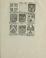 An illustration from Armorial vniuersel, contenant les armes des principales maisons, estatz, et dignitez, des plus considerables royaumes de l'Europe. Blazonnées de leurs métaux & couleurs et enrichies de leurs ornemens exterieurs (1654)