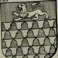 An illustration from Armorial vniuersel, contenant les armes des principales maisons, estatz, et dignitez, des plus considerables royaumes de l'Europe. Blazonnées de leurs métaux & couleurs et enrichies de leurs ornemens exterieurs (1654)