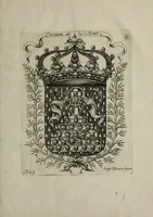 An illustration from Armorial vniuersel, contenant les armes des principales maisons, estatz, et dignitez, des plus considerables royaumes de l'Europe. Blazonnées de leurs métaux & couleurs et enrichies de leurs ornemens exterieurs (1654)