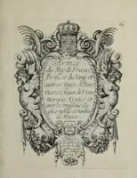 An illustration from Armorial vniuersel, contenant les armes des principales maisons, estatz, et dignitez, des plus considerables royaumes de l'Europe. Blazonnées de leurs métaux & couleurs et enrichies de leurs ornemens exterieurs (1654)