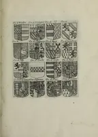 An illustration from Armorial vniuersel, contenant les armes des principales maisons, estatz, et dignitez, des plus considerables royaumes de l'Europe. Blazonnées de leurs métaux & couleurs et enrichies de leurs ornemens exterieurs (1654)
