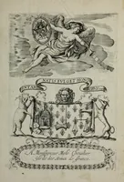 An illustration from Armorial vniuersel, contenant les armes des principales maisons, estatz, et dignitez, des plus considerables royaumes de l'Europe. Blazonnées de leurs métaux & couleurs et enrichies de leurs ornemens exterieurs (1654)