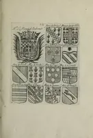 An illustration from Armorial vniuersel, contenant les armes des principales maisons, estatz, et dignitez, des plus considerables royaumes de l'Europe. Blazonnées de leurs métaux & couleurs et enrichies de leurs ornemens exterieurs (1654)