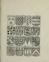 An illustration from Armorial vniuersel, contenant les armes des principales maisons, estatz, et dignitez, des plus considerables royaumes de l'Europe. Blazonnées de leurs métaux & couleurs et enrichies de leurs ornemens exterieurs (1654)