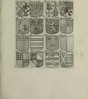 An illustration from Armorial vniuersel, contenant les armes des principales maisons, estatz, et dignitez, des plus considerables royaumes de l'Europe. Blazonnées de leurs métaux & couleurs et enrichies de leurs ornemens exterieurs (1654)