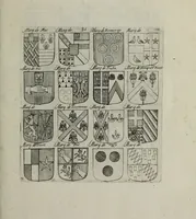 An illustration from Armorial vniuersel, contenant les armes des principales maisons, estatz, et dignitez, des plus considerables royaumes de l'Europe. Blazonnées de leurs métaux & couleurs et enrichies de leurs ornemens exterieurs (1654)