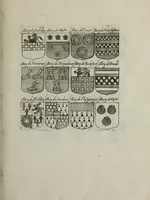 An illustration from Armorial vniuersel, contenant les armes des principales maisons, estatz, et dignitez, des plus considerables royaumes de l'Europe. Blazonnées de leurs métaux & couleurs et enrichies de leurs ornemens exterieurs (1654)