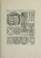 An illustration from Armorial vniuersel, contenant les armes des principales maisons, estatz, et dignitez, des plus considerables royaumes de l'Europe. Blazonnées de leurs métaux & couleurs et enrichies de leurs ornemens exterieurs (1654)