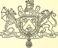 An illustration from Armory and lineages of Canada; comprising pedigrees with historical notes, brief biographies and family registers of prominent men of Canada, including blazons and illustrations of many armorials, and of insignia of knighthood (1913)