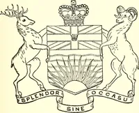 An illustration from Armory and lineages of Canada; comprising pedigrees with historical notes, brief biographies and family registers of prominent men of Canada, including blazons and illustrations of many armorials, and of insignia of knighthood (1913)