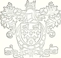 An illustration from Armory and lineages of Canada; comprising pedigrees with historical notes, brief biographies and family registers of prominent men of Canada, including blazons and illustrations of many armorials, and of insignia of knighthood (1913)
