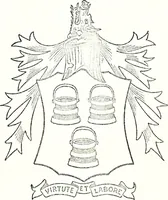 An illustration from Armory and lineages of Canada; comprising pedigrees with historical notes, brief biographies and family registers of prominent men of Canada, including blazons and illustrations of many armorials, and of insignia of knighthood (1913)